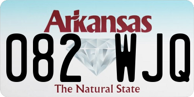 AR license plate 082WJQ