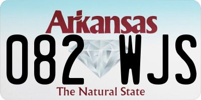 AR license plate 082WJS