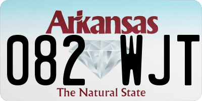 AR license plate 082WJT