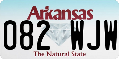 AR license plate 082WJW