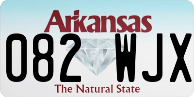 AR license plate 082WJX
