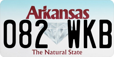 AR license plate 082WKB