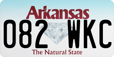 AR license plate 082WKC