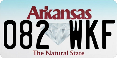 AR license plate 082WKF