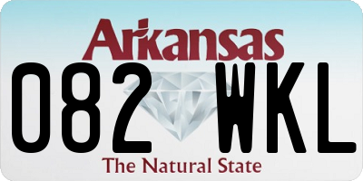 AR license plate 082WKL