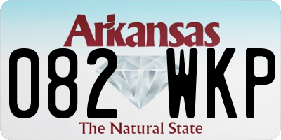 AR license plate 082WKP