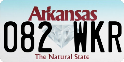 AR license plate 082WKR