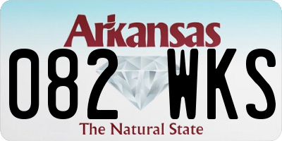 AR license plate 082WKS