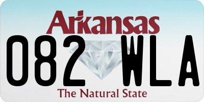 AR license plate 082WLA