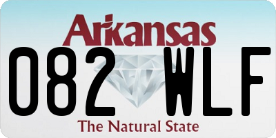 AR license plate 082WLF