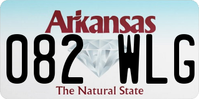 AR license plate 082WLG
