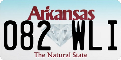 AR license plate 082WLI