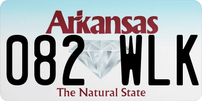 AR license plate 082WLK