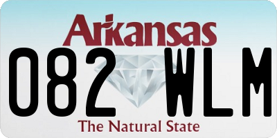 AR license plate 082WLM