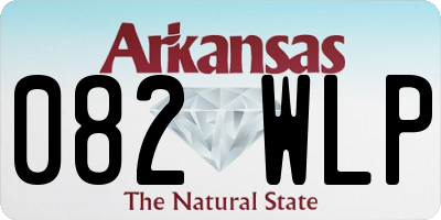 AR license plate 082WLP