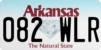AR license plate 082WLR