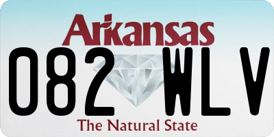 AR license plate 082WLV