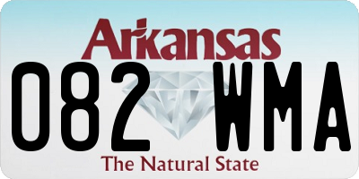 AR license plate 082WMA