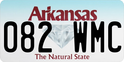 AR license plate 082WMC