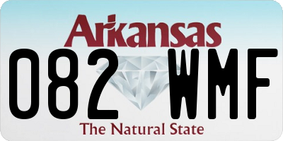 AR license plate 082WMF