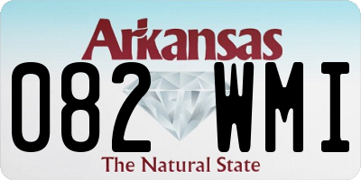 AR license plate 082WMI