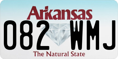AR license plate 082WMJ