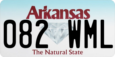 AR license plate 082WML