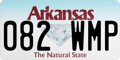 AR license plate 082WMP