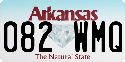 AR license plate 082WMQ
