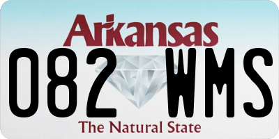 AR license plate 082WMS