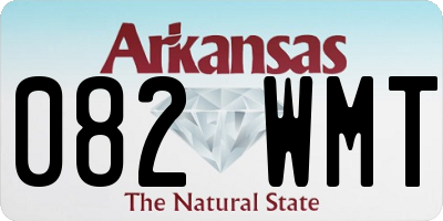 AR license plate 082WMT