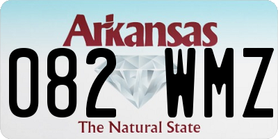 AR license plate 082WMZ