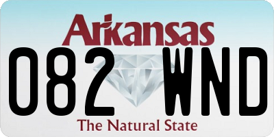 AR license plate 082WND