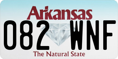 AR license plate 082WNF