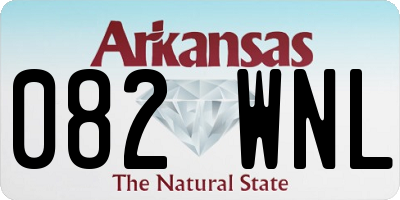AR license plate 082WNL