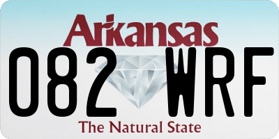 AR license plate 082WRF