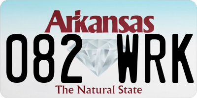AR license plate 082WRK