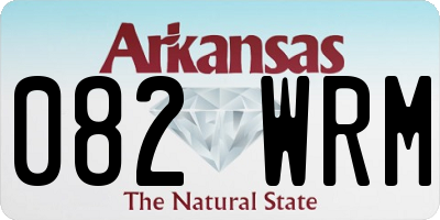 AR license plate 082WRM