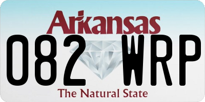 AR license plate 082WRP