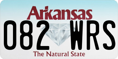 AR license plate 082WRS