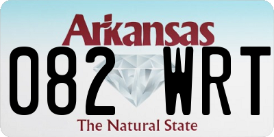 AR license plate 082WRT