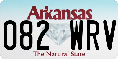 AR license plate 082WRV