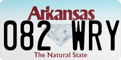 AR license plate 082WRY