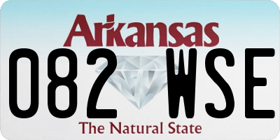 AR license plate 082WSE