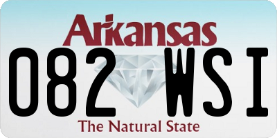AR license plate 082WSI