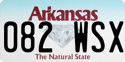AR license plate 082WSX