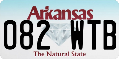 AR license plate 082WTB