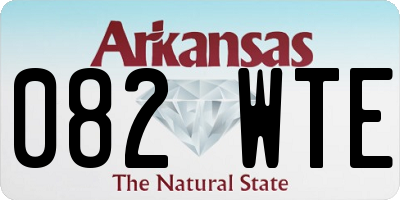 AR license plate 082WTE