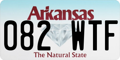 AR license plate 082WTF