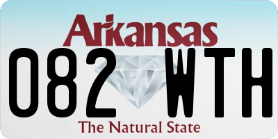 AR license plate 082WTH